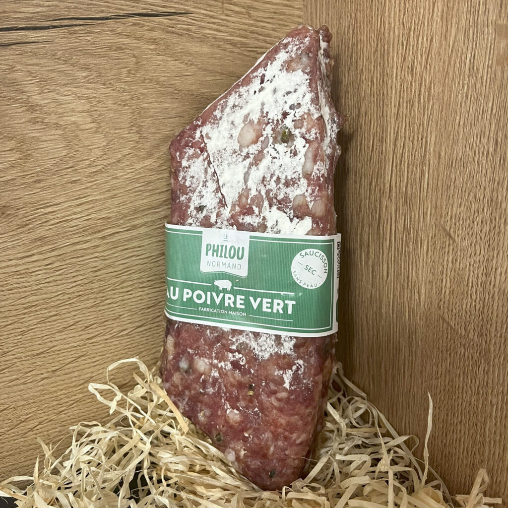Saucisson au poivre vert
